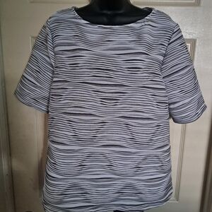 Chicos ribbed blouse size medium A-49